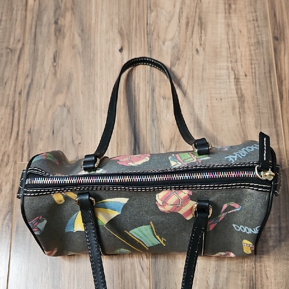 Dooney & Bourke Black Multicolor Summer Style Shoulder Bag - Picture 7 of 15